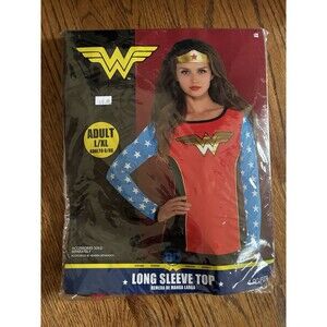 Wonder Woman Costume Long Sleeve Top Womens Size Large (L) / Extra Large (XL)